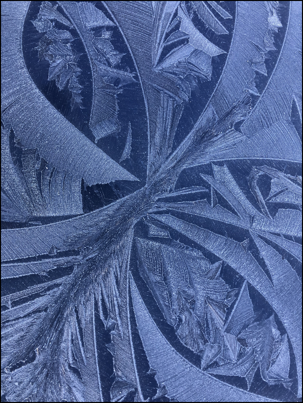 Frost on car